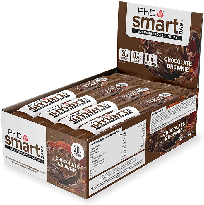 PhD Nutrition Smart Bar 12 x 64g - Protein Bars at MySupplementShop by PhD