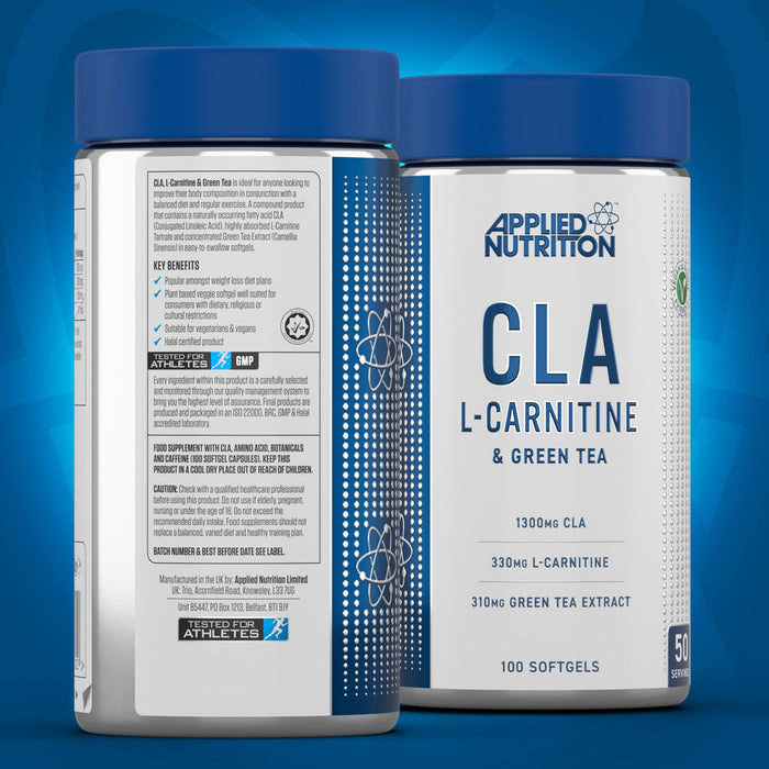 Applied Nutrition CLA L-Carnitine & Green Tea - 100 softgels - Slimming and Weight Management at MySupplementShop by Applied Nutrition