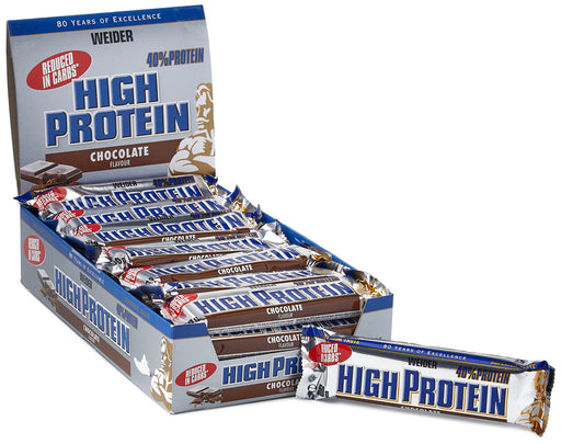 Weider 40% Low Carb High Protein Bar, Peanut Caramel - 24 bars (50 grams) - Protein Bars at MySupplementShop by Weider