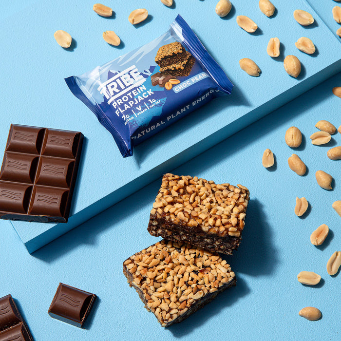 Tribe Protein Flapjack, Choc Peanut - 12 x 50g - Protein Bars at MySupplementShop by Tribe