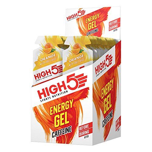 High 5 Energy Gel Caffeine Orange 20x40g - Sports Nutrition at MySupplementShop by High 5