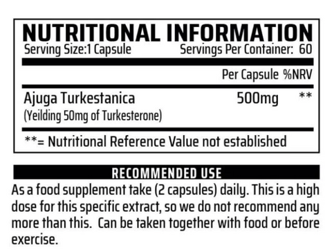 Chemical Warfare Turkesterone Elite 60Caps - Health Foods at MySupplementShop by Chemical Warfare