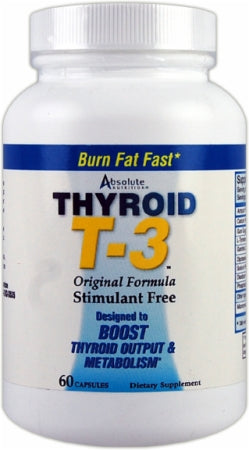 Absolute Nutrition Thyroid T3 - 60 caps - Default Title - Slimming and Weight Management at MySupplementShop by Absolute Nutrition