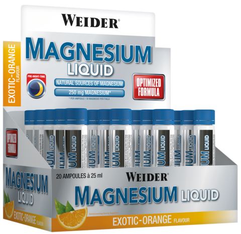 Weider Magnesium Liquid, Exotic-Orange - 20 x 25 ml. - Default Title - Vitamins & Minerals at MySupplementShop by Weider