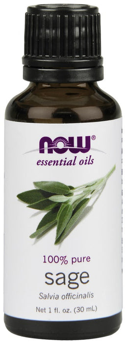 NOW Foods Essential Oil, Sage Oil - 30 ml. - Health and Wellbeing at MySupplementShop by NOW Foods