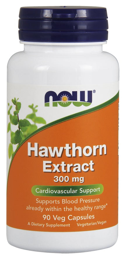 NOW Foods Hawthorn Extract, 300mg - 90 vcaps - Health and Wellbeing at MySupplementShop by NOW Foods