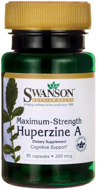 Swanson Huperzine A, 200mcg - 30 caps - Health and Wellbeing at MySupplementShop by Swanson