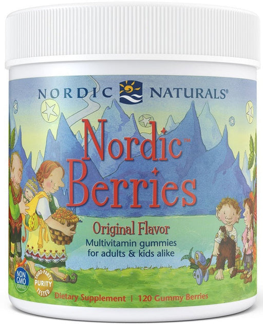 Nordic Naturals Nordic Berries Multivitamin Original Flavor  120 gummy berries - Combination Multivitamins & Minerals at MySupplementShop by Nordic Naturals