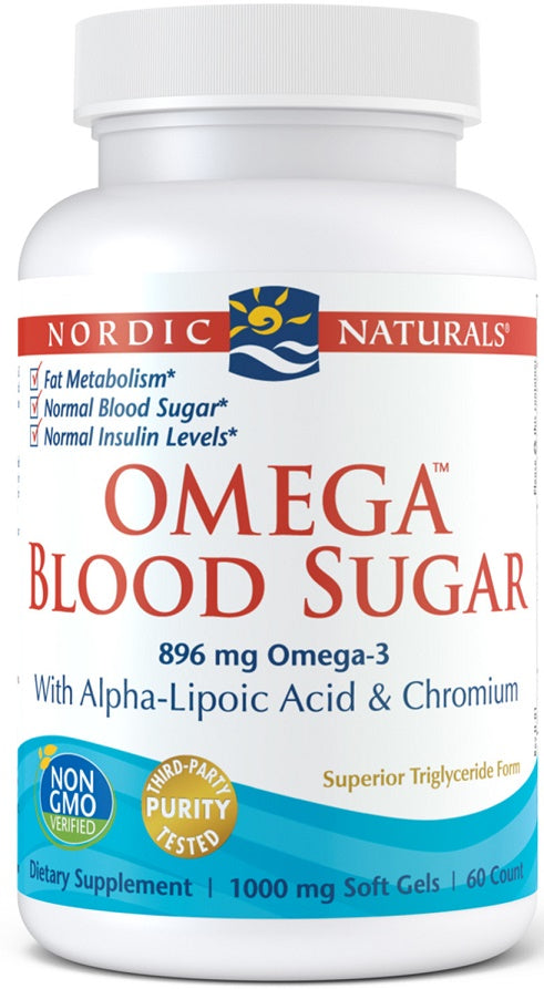 Nordic Naturals Omega Blood Sugar, 896mg - 60 softgels - Omegas, EFAs, CLA, Oils at MySupplementShop by Nordic Naturals