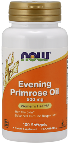 NOW Foods Evening Primrose Oil, 500mg - 100 softgels - Health and Wellbeing at MySupplementShop by NOW Foods