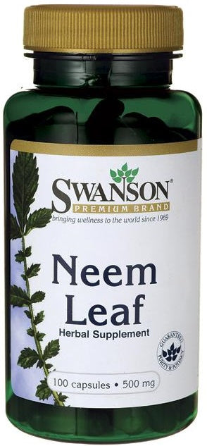 Swanson Neem Leaf, 500mg - 100 caps - Health and Wellbeing at MySupplementShop by Swanson