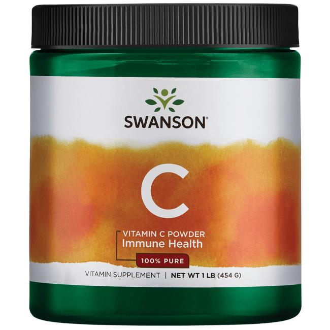 Swanson Vitamin C Powder, 100% Pure - 454g - Vitamins & Minerals at MySupplementShop by Swanson