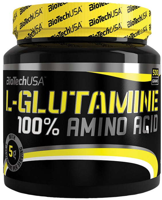 BioTechUSA 100% L-Glutamine, Unflavoured - 500 grams - L-Glutamine, Glutamine at MySupplementShop by BioTechUSA