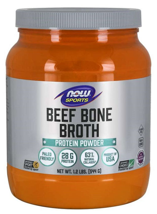 NOW Foods Bone Broth, Beef Powder - 544g - Protein at MySupplementShop by NOW Foods