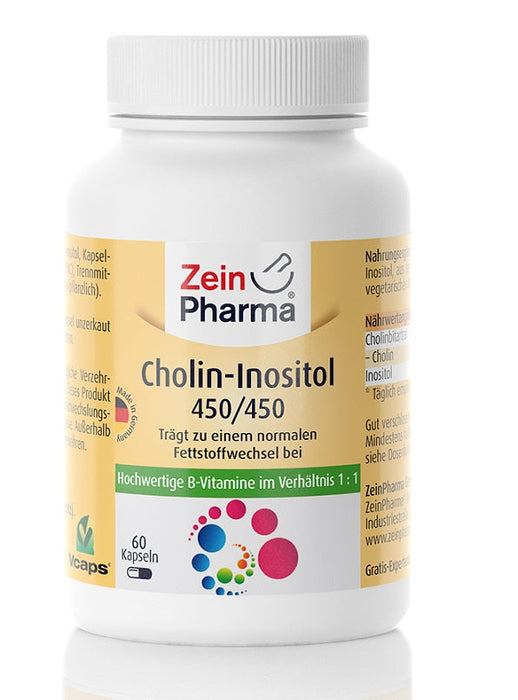 Zein Pharma Choline-Inositol 450/450mg - 60 caps - Health and Wellbeing at MySupplementShop by Zein Pharma