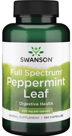 Swanson Full Spectrum Peppermint Leaf, 400mg - 120 caps - Health and Wellbeing at MySupplementShop by Swanson