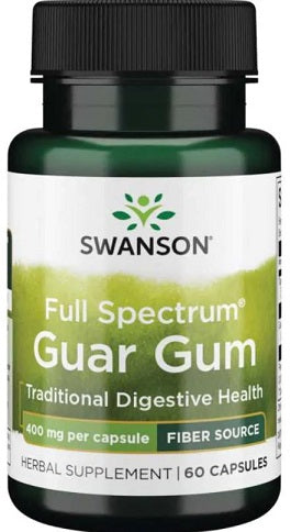 Swanson Full Spectrum Guar Gum, 400mg - 60 caps - Health and Wellbeing at MySupplementShop by Swanson