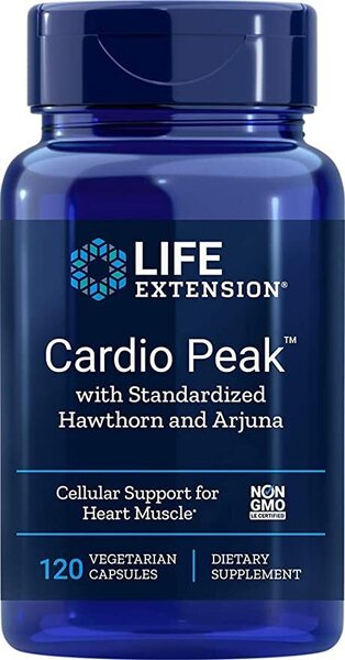 Life Extension Cardio Peak with Standardized Hawthorn and Arjuna - 120 vcaps - Health and Wellbeing at MySupplementShop by Life Extension