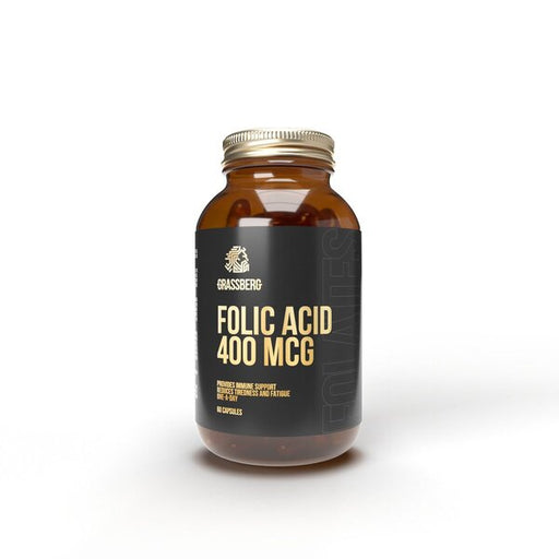 Grassberg Folic Acid, 400mcg - 60 caps - Sports Supplements at MySupplementShop by Grassberg