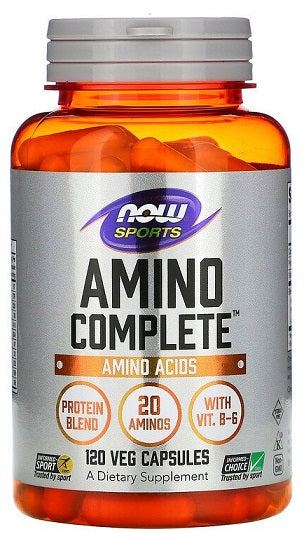 NOW Foods Amino Complete - 120 caps - Amino Acids and BCAAs at MySupplementShop by NOW Foods