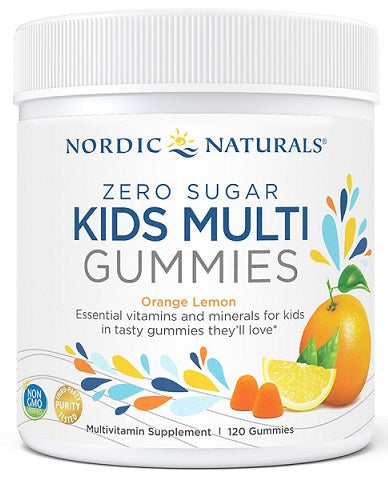 Nordic Naturals Kids Multi Zero Sugar, Orange Lemon - 120 gummies - Vitamins & Minerals at MySupplementShop by Nordic Naturals