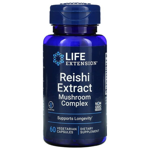 Life Extension Reishi Extract Mushroom Complex - 60 vcaps - Health and Wellbeing at MySupplementShop by Life Extension