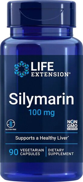 Life Extension Silymarin, 100mg - 90 vcaps - Health and Wellbeing at MySupplementShop by Life Extension