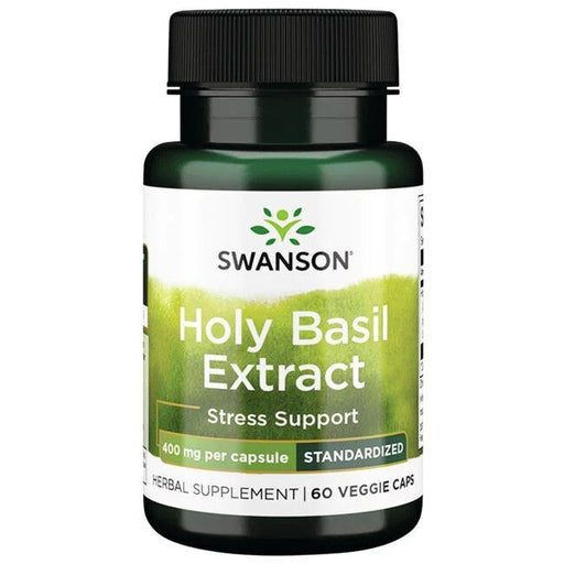 Swanson Holy Basil Extract, 400mg - 60 vcaps - Health and Wellbeing at MySupplementShop by Swanson