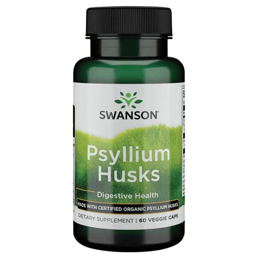 Swanson Psyllium Husks, 625mg - 60 vcaps - Health and Wellbeing at MySupplementShop by Swanson