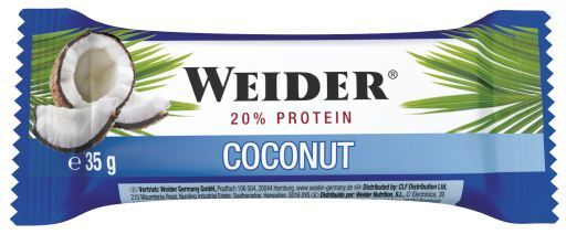 Weider Carbohydrate & Protein Bar, Coconut - 24 bars - Default Title - Health Foods at MySupplementShop by Weider