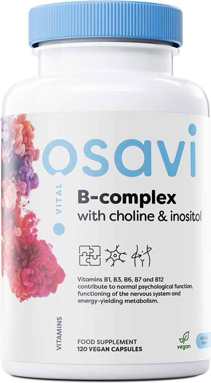 Osavi B-Complex with Choline & Inositol - 120 vegan caps - Sports Supplements at MySupplementShop by Osavi