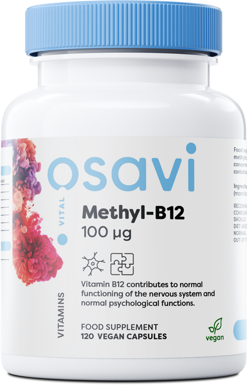 Osavi Methyl-B12, 100mcg - 120 vegan caps - Health and Wellbeing at MySupplementShop by Osavi