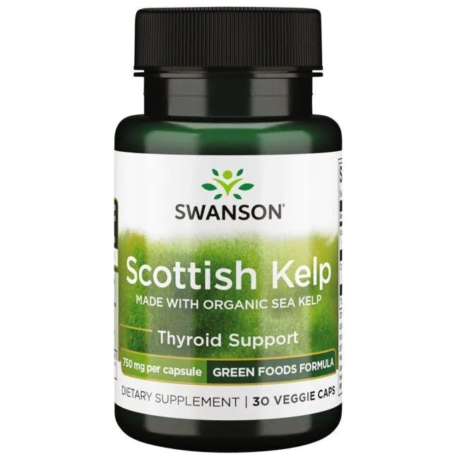 Swanson Scottish Kelp, 750mg - 30 vcaps - Health and Wellbeing at MySupplementShop by Swanson