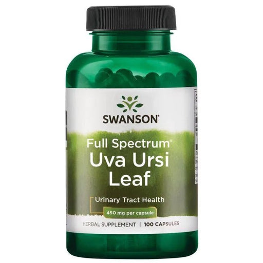 Swanson Full Spectrum Uva Ursi Leaf, 450mg - 100 caps - Health and Wellbeing at MySupplementShop by Swanson