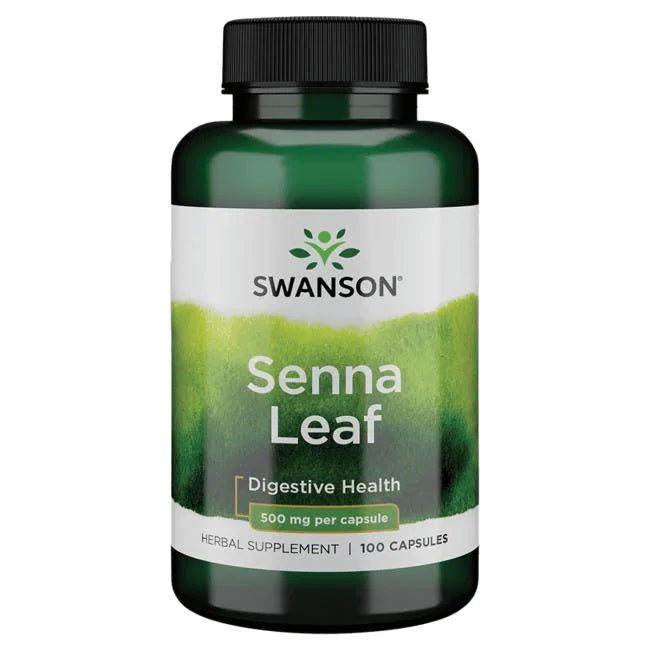 Swanson Senna Leaf, 500mg - 100 caps - Health and Wellbeing at MySupplementShop by Swanson