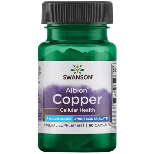 Swanson Albion Copper, 2mg - 60 caps - Vitamins & Minerals at MySupplementShop by Swanson