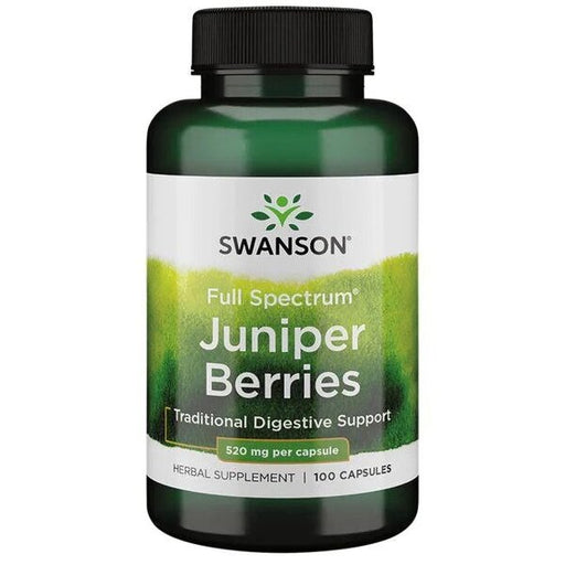 Swanson Full Spectrum Juniper Berries, 520mg - 100 caps - Health and Wellbeing at MySupplementShop by Swanson