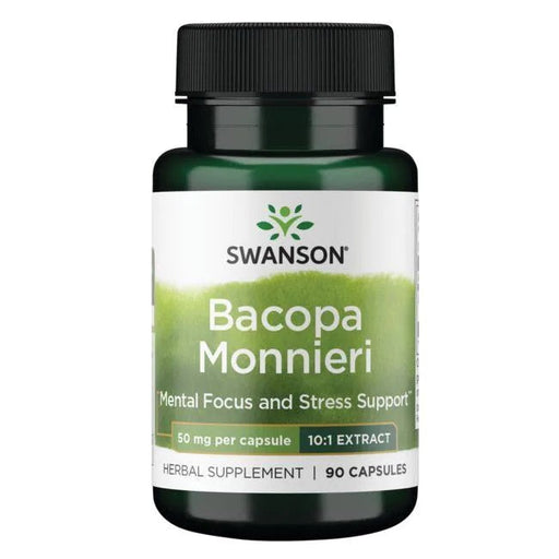 Swanson Bacopa Monnieri 10:1 Extract, 50mg - 90 caps - Health and Wellbeing at MySupplementShop by Swanson