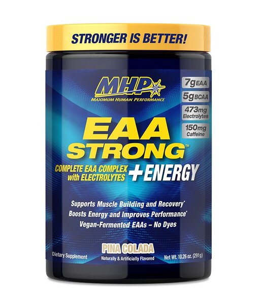 MHP EAA Strong + Energy Pina Colada  291g - Amino Acids and BCAAs at MySupplementShop by MHP