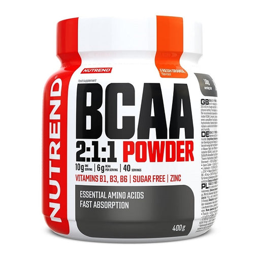 Nutrend BCAA 2:1:1 Powder Fresh Orange  400g - Amino Acids and BCAAs at MySupplementShop by Nutrend