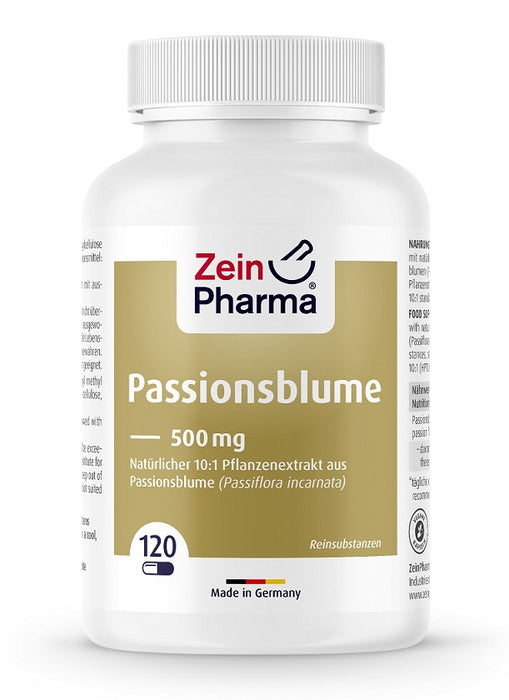 Zein Pharma Passion Flower 500mg  120 caps - Health and Wellbeing at MySupplementShop by Zein Pharma