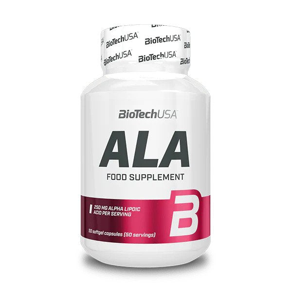 BioTechUSA ALA Alpha Lipoic Acid 250mg  50 caps - Health and Wellbeing at MySupplementShop by BioTechUSA