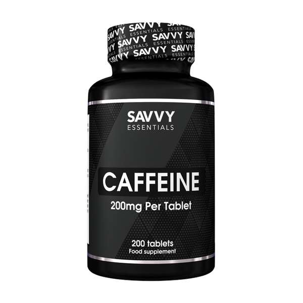 Savvy Essentials Caffeine 200mg - 200 Tablets - Caffeine Supplement at MySupplementShop by Savvy Nutrition