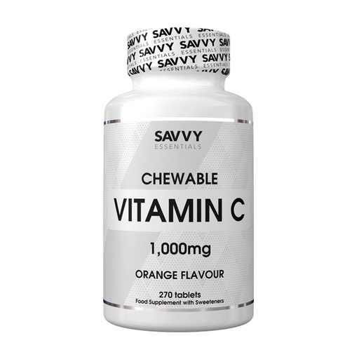 Savvy Essentials Chewable Vitamin C 1000mg 180 Tablets - Orange - Vitamin C Supplement at MySupplementShop by Savvy Nutrition