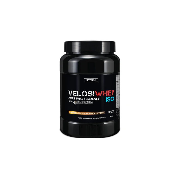 Strom Sports VelosiWhey ISO 1kg - Chocolate Caramel - Whey Protein Isolate at MySupplementShop by Strom Sports